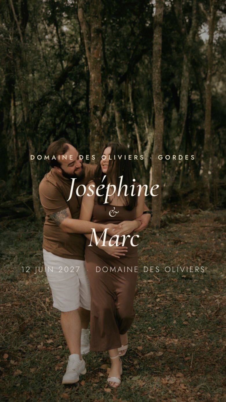 Mini-site Olive — Joséphine & Marc