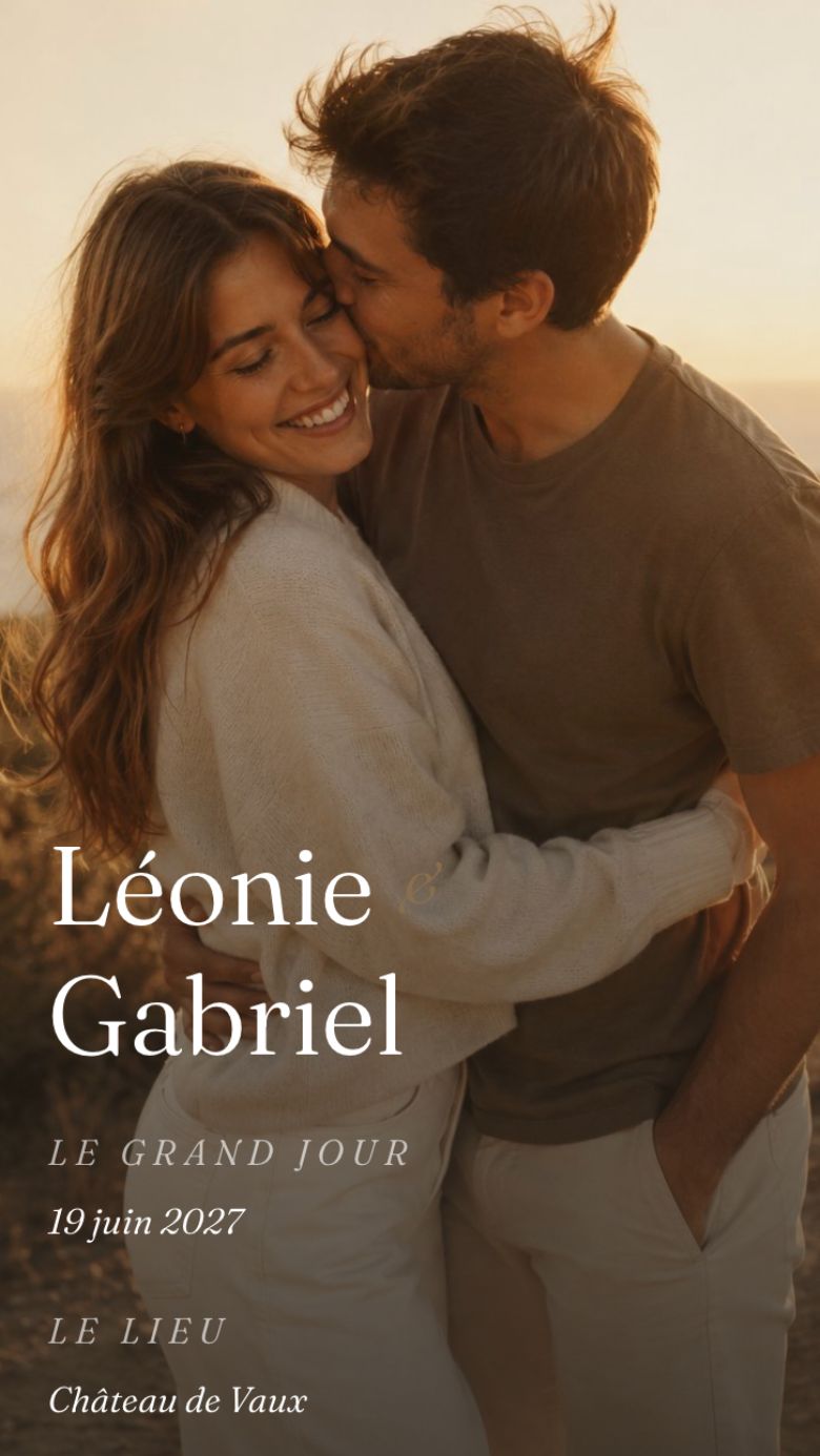 Mini-site Arty — Léonie & Gabriel